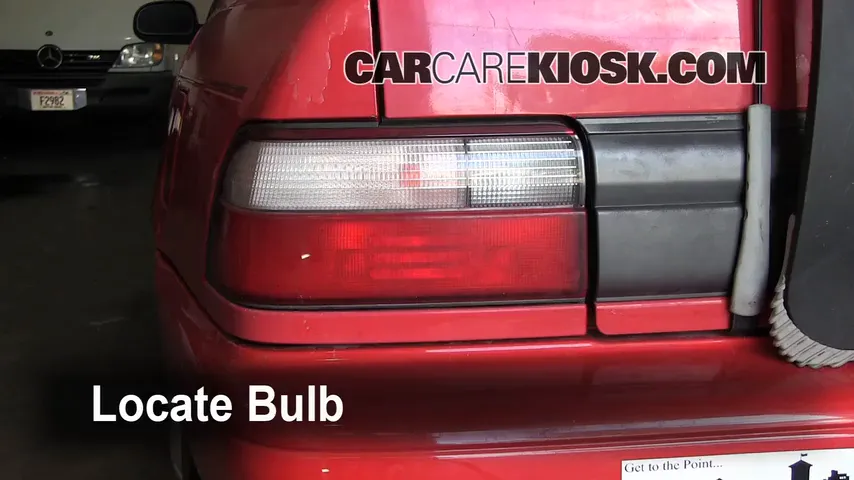 1996 Toyota Corolla 1.6L 4 Cyl. Lights Turn Signal - Rear (replace bulb)